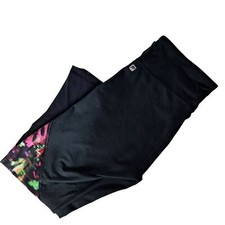 Fabletics Women's Yoga Pants Size Small Black Multicolor Geometric Workout