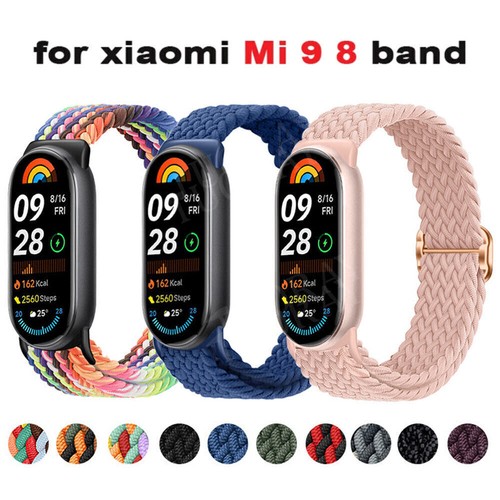 Pour Xiaomi Mi Band 10 9 NFC Montre Connectée Silicone/Métal/Nylon/Cuir Bracelet - Photo 15/452
