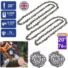 2/4Pcs 20 Inch 76DL Drive Links Chainsaw Saw Chain Parts Tool Chainsaw Blade UK