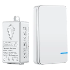 Wireless Light Switch Kit Waterproof On/Off Remote Control Transmitter for Lamp