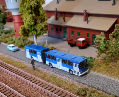 Ikarus 280 4-Turer Bus, DDR, LKW, Busse, Spur TT, 1:120, Unbemalt, Inkl Fenstern