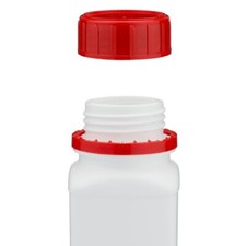 8oz (250 mL) HDPE Wide Mouth Leakproof Bottles (Tamper-evident cap) [PACK OF 2]