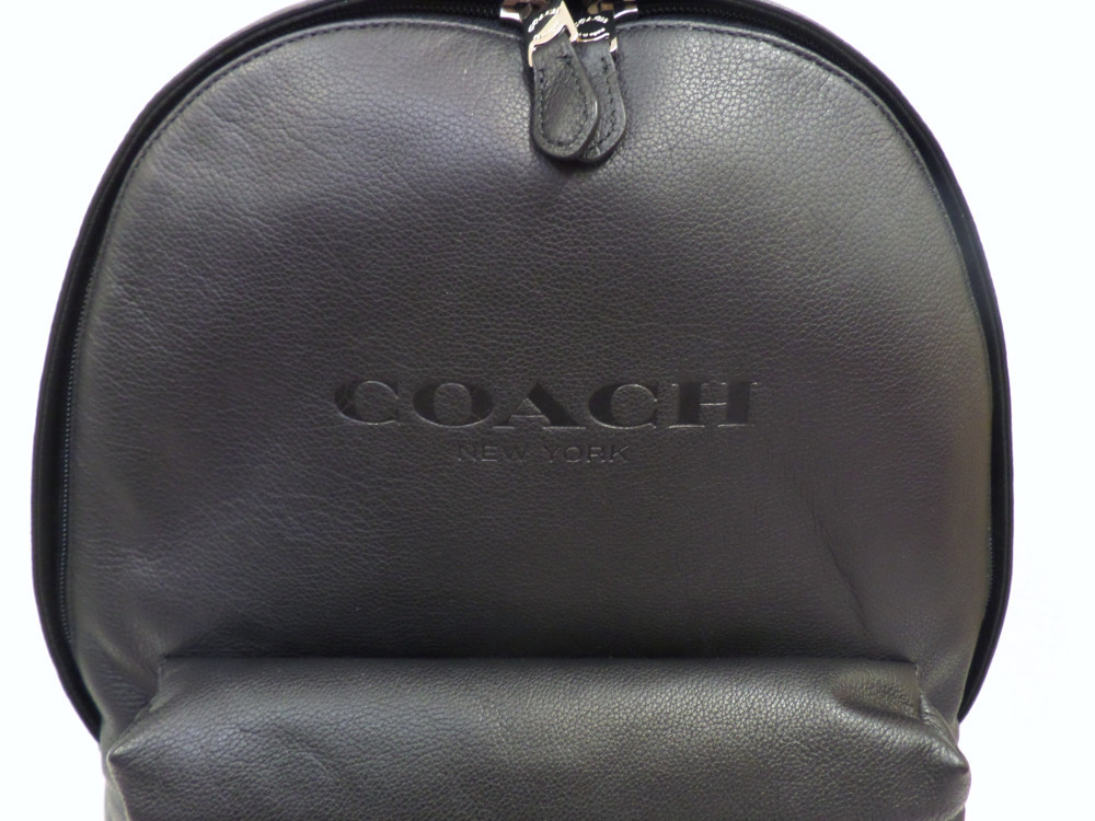 100 Authentic Coach F54786 Charles Black Backpack in Sport Calf