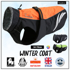 Truelove Dog Coat Winter Jacket Waterproof Walking Black Orange Yellow S M L UK