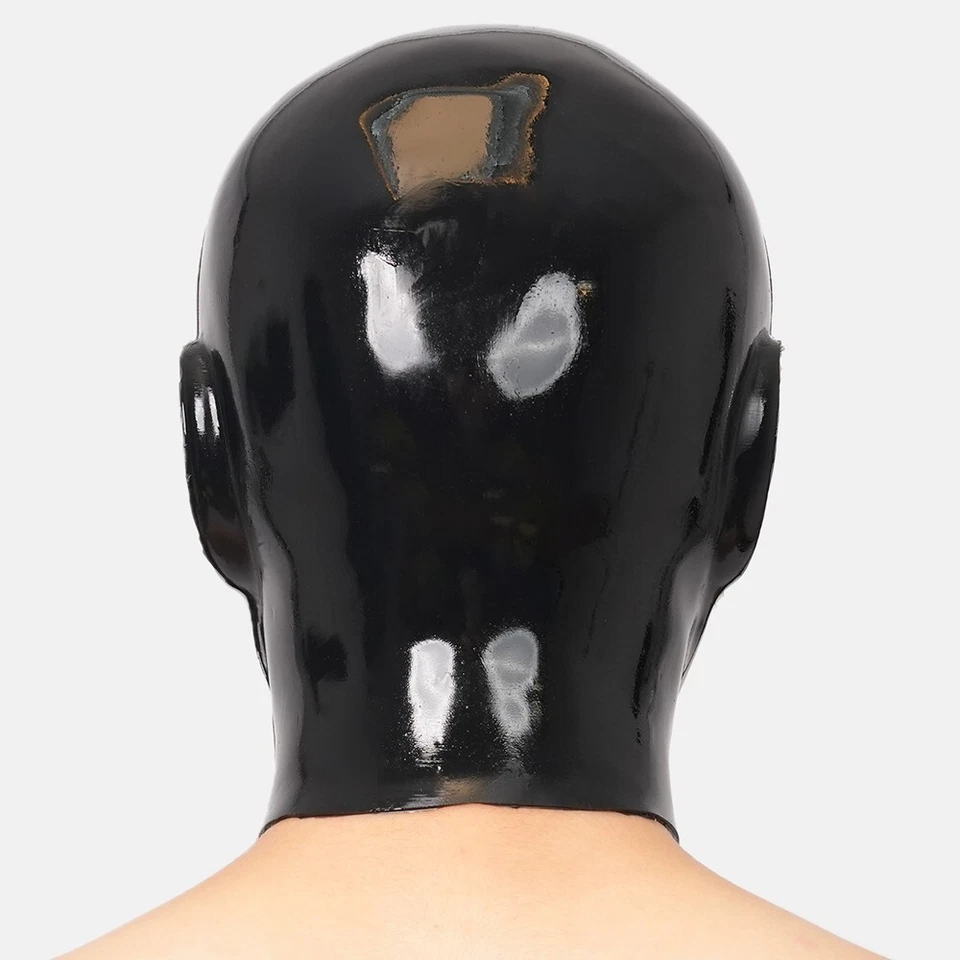 Furrjoi Silicone Evil Demon Horned Man Hood Latex Furry Fetish Mask Whole Black - Image 4 of 4