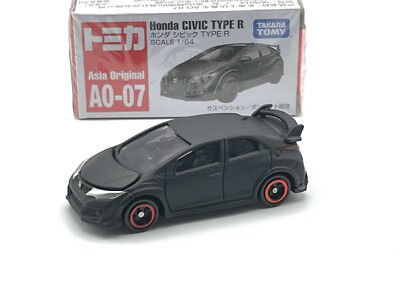 Tomica Takara Tomy A0-07 '16 Honda CIVIC TYPE R in Mattchwarz 3inch 1/64 OVP