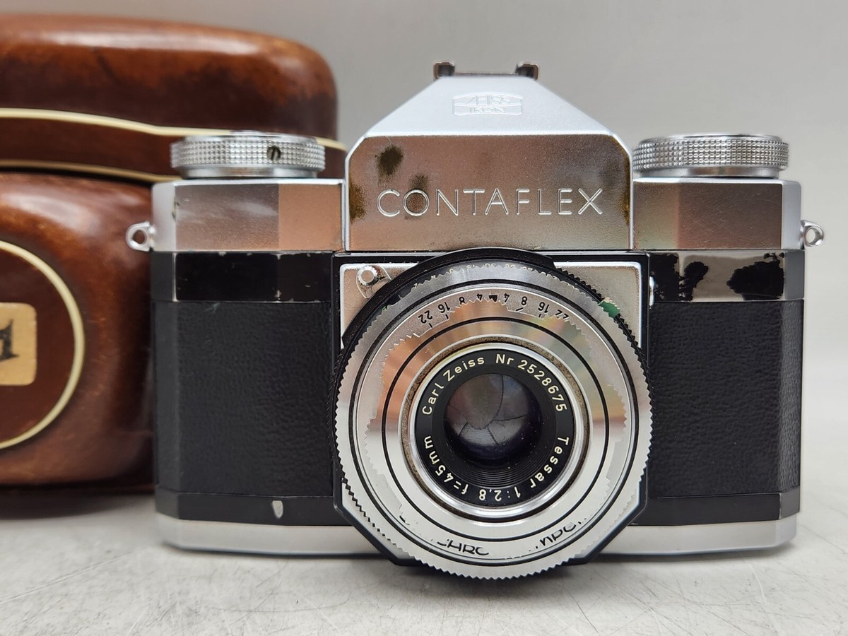 フィルムカメラ ZEISS-IKON Ikonta35 45mm f2.8 Zeiss Ikon Contina 35mm Camera w/ 45mm f2.8 Lens -Jammed, As is-