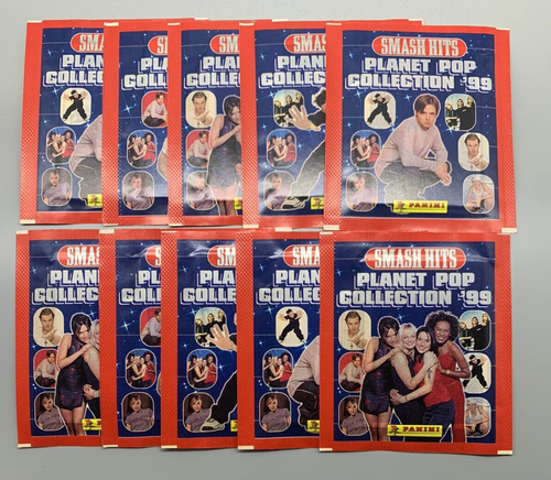 Lot of 10 Sealed 1999 Panini Smash Hits Stickers - 5 Stickers per Pack - P Diddy - Picture 1 of 1