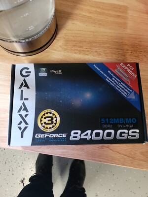 Galaxy NVIDIA GeForce 8400 GS (84GFE6HDFEXN) 512MB DDR2 SDRAM PCI 
