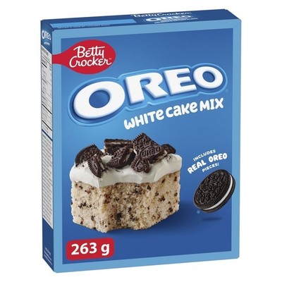 Betty Crocker OREO White Cake Mix with OREO Cookie Pieces, 6 Servings