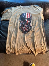 Rothco brand red white blue warrior t shirt 2XL New w tag Studio wardrobe sale