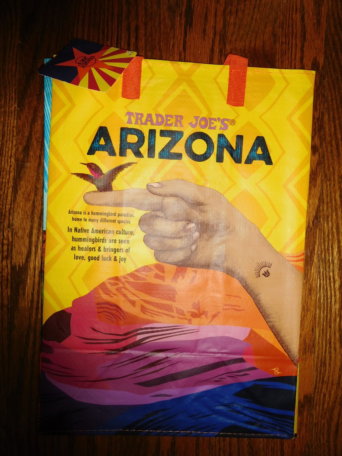 Trader Joe's Reusable Bag ARIZONA ~ Tote Bag Shopping  NWT   $2 for 1