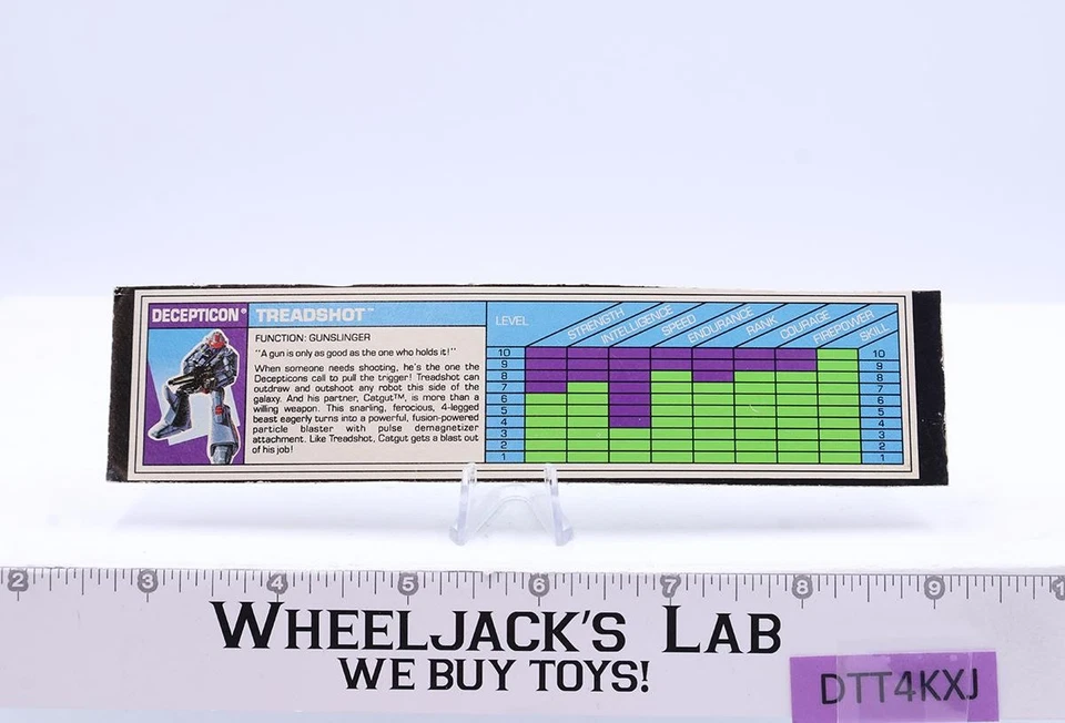Action Masters Treadshot 100% Complete 1989 G1 Transformers Vintage Figure WORKS - Image 3 of 3