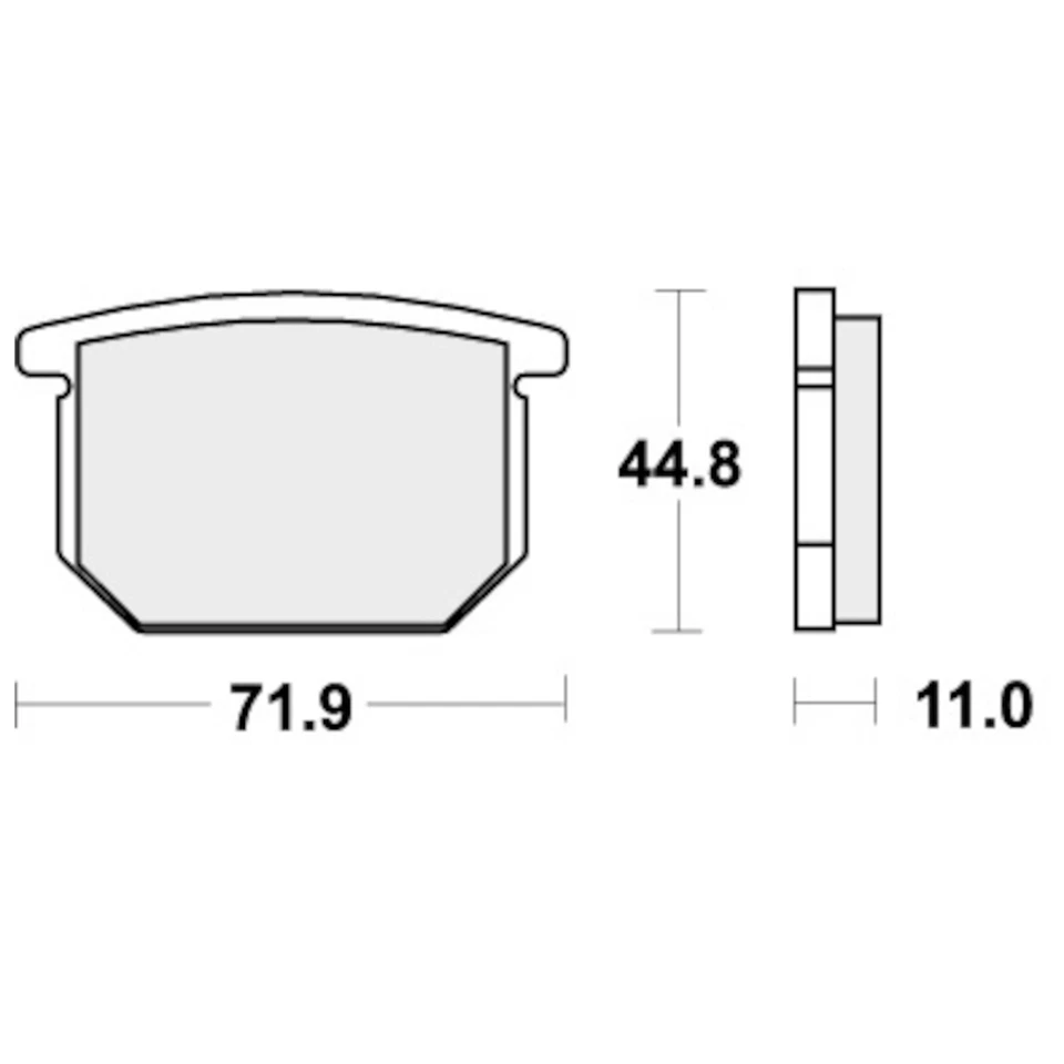 Pastillas de freno para SUZUKI GS 1000 E 1980-1981 delanteras clásicas carreras de carretera SBS Foto 2 de 4