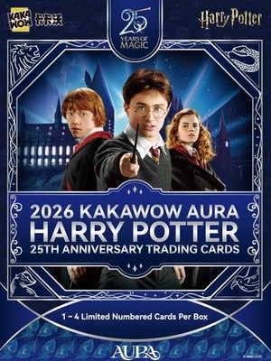 2026 Kakawow HARRY POTTER 25th Anniversary Aura Trading Cards