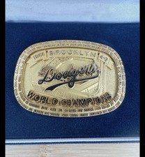 1955 Brooklyn Dodgers World Series Jostens Belt Buckle #10/1955 MINT RARE 🔥