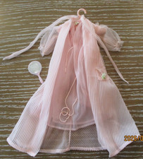 Vintage BARBIE NIGHTY NEGLIGEE Pink Lingerie Sheer Robe Nightgown Mirror 965