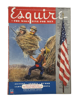 Esquire Magazine August 1942 Victory Issue Varga Dali Betty Grable w Pinup