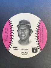 1978 Wiffle Ball Discs Manny Trillo Chicago Cubs  (2-1/2" Dated 1976)