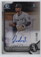 2022 Bowman Draft Chrome Pick Refractor 111/499 Jordan Sprinkle #CDA-JS Auto a8r
