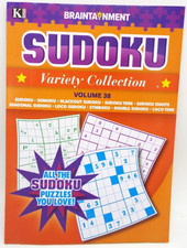 Sudoku Variety Collection Book Volume 38 (10 Sudoku game types) Fun Brain Games