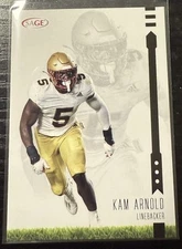 2025 Sage Football Black Kam Arnold #134 Washington Commanders