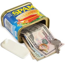 Bigmouth Inc Fake SPAM Can Diversion Safe - Hidden Safe for Money Stash - Secret
