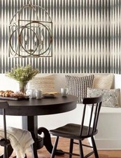 Wallpaper Magnolia Home by Joanna Gaines Handloom Black Gray Cream