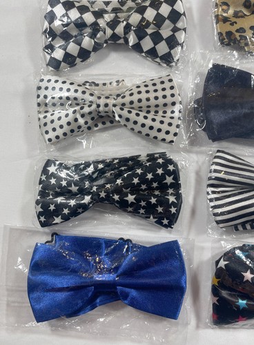 Lots 10 Classic Solid Satin Mens Adjustable Tuxedo Bowtie Wedding Party Bow Tie - Imagen 5 de 12