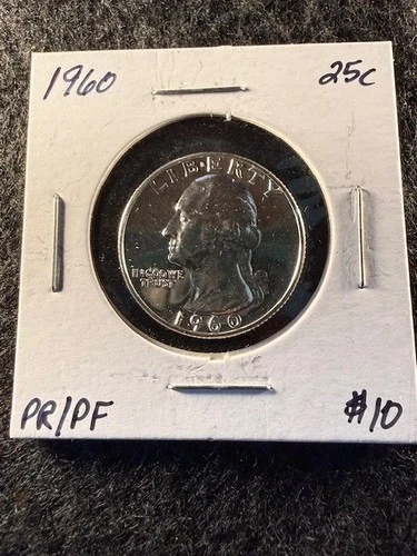 1960-P Washington Quarter PROOF 90% Silver - GREAT COIN! SHIPS FREE! (1)