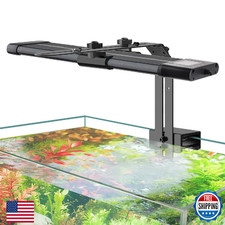 hygger Small Clip On Aquarium LED Light, Custom Daylight-Moonlight  24/7 Mode,