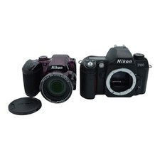 Lot of Nikon Coolpix B500 & Nikon F80 (Euro Version Of N80) Camera Bodes (AS-IS)