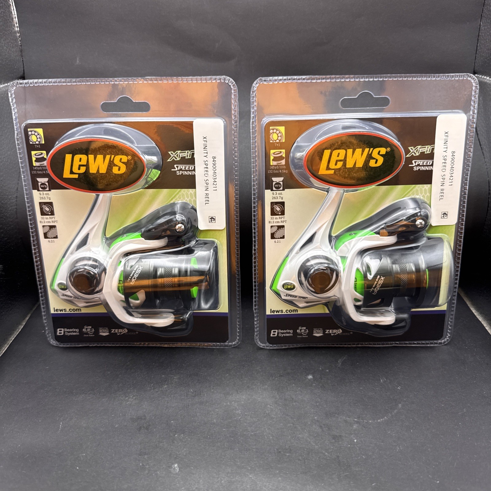*LOT OF 2* LEW'S XFINITY SPEED SPIN XS30A 6.2:1 SPINNING REE