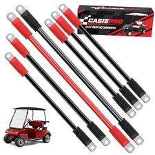 7 PCS Golf Cart Heavy Duty Battery Cables for Club Car DS 1994-UP, 36 48 Volt