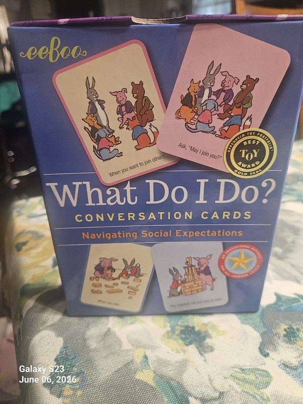 EeBoo What Do I Do - Conversation Cards Navigating Social Expectations