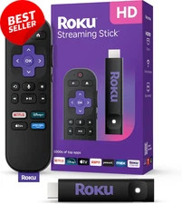 Streaming Stick HD 2025 Voice Remote HD Streaming Device Free & Live TV