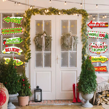 Whoville Welcome Christmas Sign Front Door Holiday Outdoor Decor