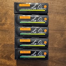 Lee Oskar Major Diatonic Harmonicas Set C D F A G Black Silver Metal Chrome Case