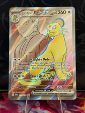 Team Rocket's Persian ex SV10 Destined Rivals Ultra Rare Holo Full Art 219/182
