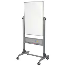 Mooreco 669Ru-Dd Dry Erase Board, Porcelain, 40 In, 30 In, Aluminum Frame,