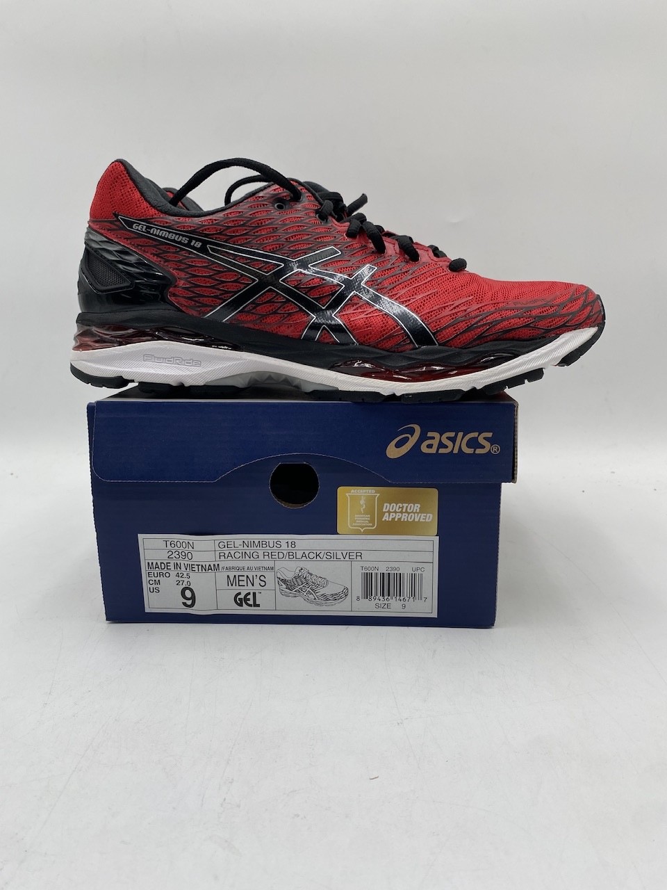 ASICS GEL-NIMBUS 18 Men's NEW Sneakers Racing Red/Black/Silver US Size 9 thumbnail 11