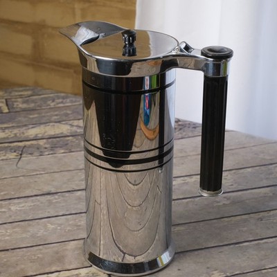 SUNBEAM Carafe Coffee Pot Steel Chrome 1930s Chicago Flexible Shaft Co USA