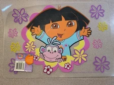 Vintage 2006 Dora The Explorer Plastic Placemat Nickelodeon  Nick Jr.