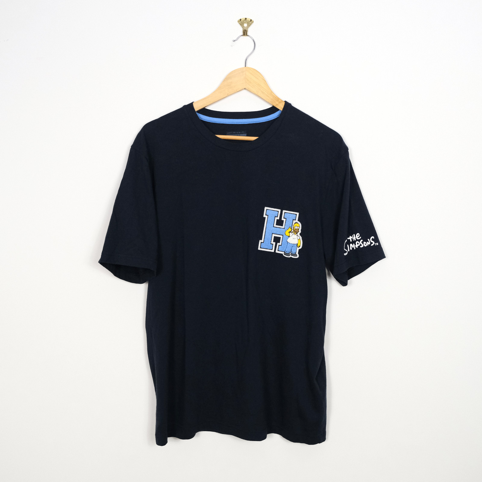 Intimissimi X Simpsons Homer navy cotton t shirt Large mens