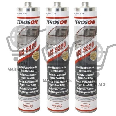 Teroson MS 9320 SF Ochre/ TAN/ BEIGE Sprayable Seam Sealer 310ml - 3 Pack