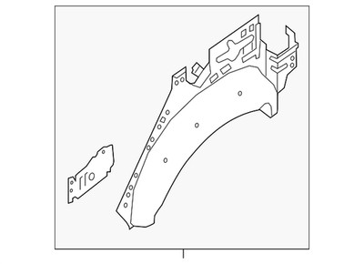 Genuine Nissan Wheelhouse Assembly G6711-5HAMA