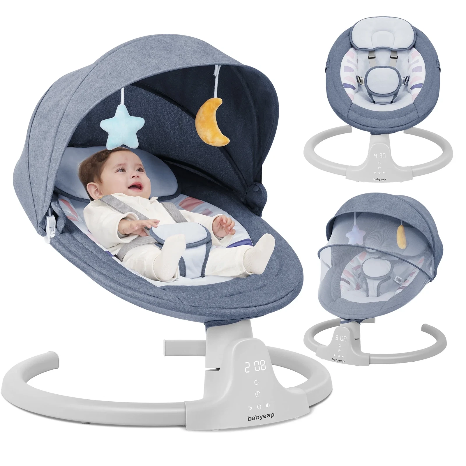 Baby Swing for Infants - APP Remote Bluetooth Control, 5 Speed Settings, 10 Lull
Opens in a new wind