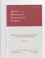SPIDERS OF THE ORB-WEAVER GENUS PARAWIXIA IN AMERICA. By Herbert W. Levi 1992