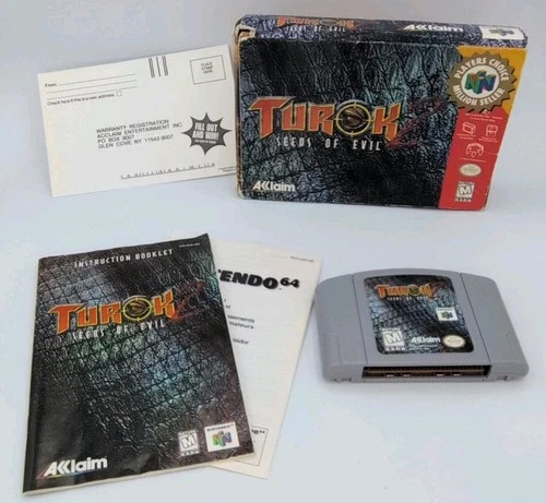 Turok 2 (Nintendo 64 N64) Complete in Box CIB with manual