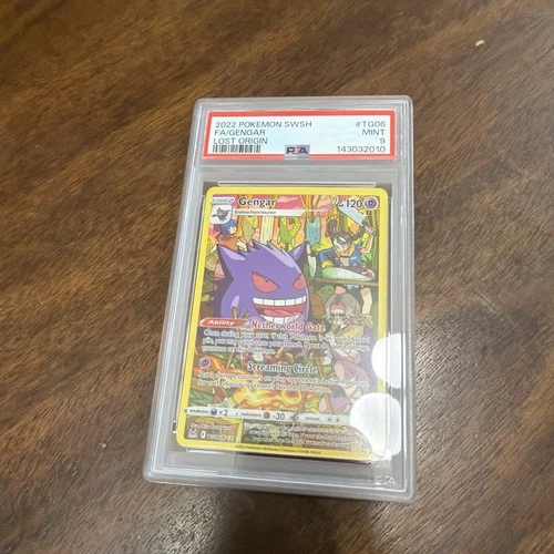 PSA 9 2022 Pokemon Sword & Shield Lost Origin FA Gengar TG06/TG30